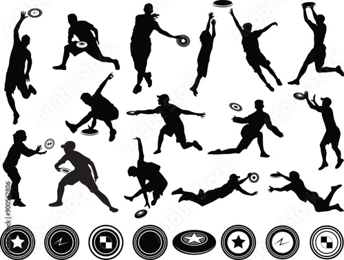 sport, adult, illustration, disc, flying, throw, slihouette, outdoor, picture, team, ultimate, pass, cartoon, athlete, lineart, beachfront, image, flow, graphic, brand, vector, vacation, games, drawin