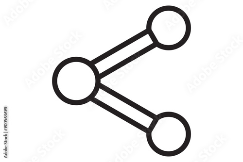 Wallpaper Mural Share icon illustration. Simple publish vector symbol. Isolated graphic illustration send. Modern communication symbol set. Share icon in vector design Torontodigital.ca