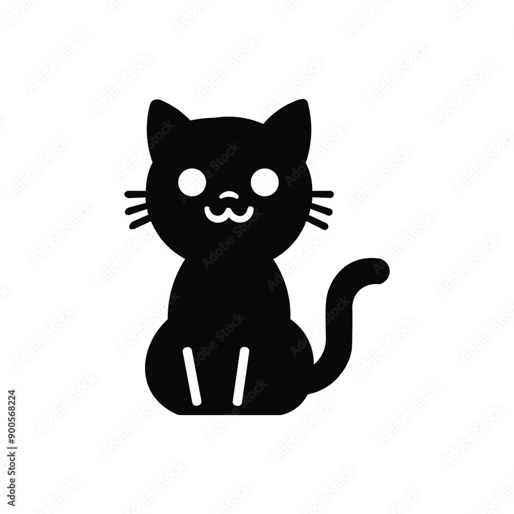 silhouette cat vector, illustration and cartoon silhouette cat vector, illustration and cartoon