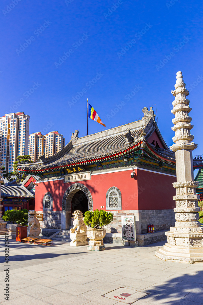 Small temple in the Dabei Monastery in Tianjin, China