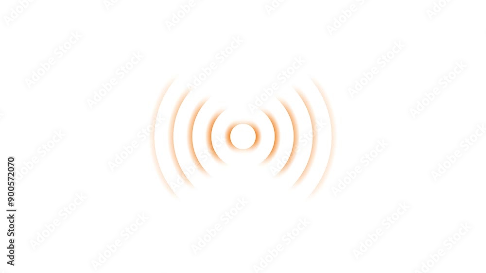 Digital radio waves circle diffusion animation. Circular diffuse ripple animation. Radio waves signal icon concept. Digital radio waves circle diffusion animation. Circular diffuse ripple animation. Radio waves signal icon concept.