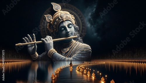 Portrait of Lord Krishna photo