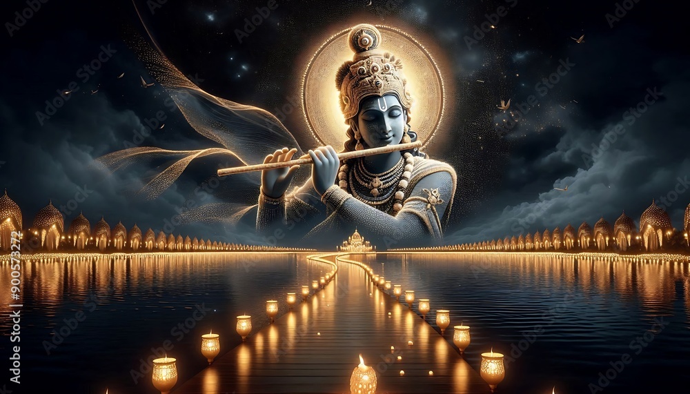 Portrait of Lord Krishna Portrait of Lord Krishna