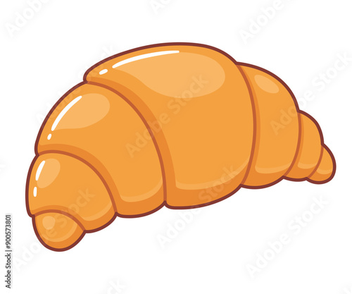 French croissant illustration