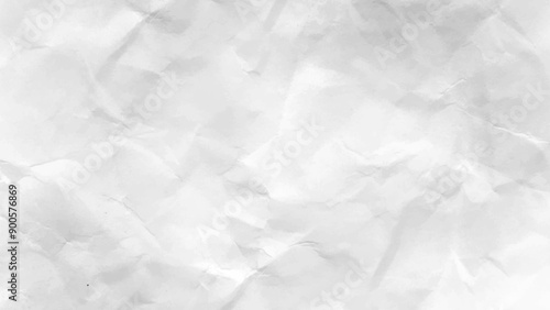 Abstract white crumpled paper texture background.