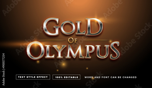 Gold Of Olympus Text Style Effect Editable