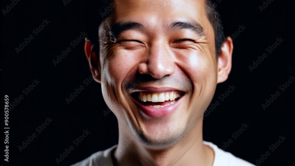 A man with a nose piercing is smiling. The image has a happy and lighthearted mood. The man's smile is infectious and conveys a sense of joy and contentment A man with a nose piercing is smiling. The image has a happy and lighthearted mood. The man's smile is infectious and conveys a sense of joy and contentment