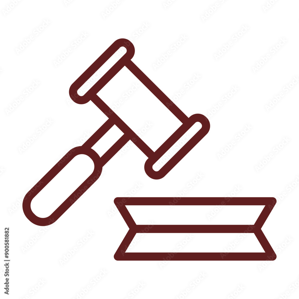 Law Vector Line Maroon Design Law Vector Line Maroon Design