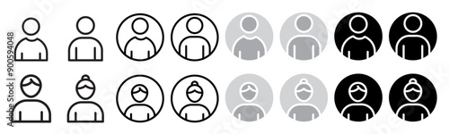 User vector icon set
