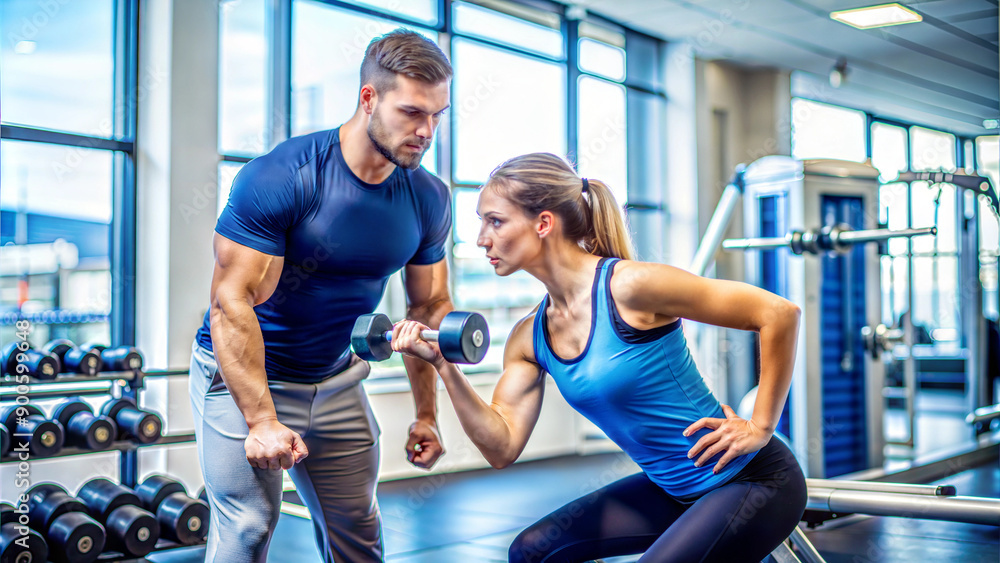 Personal Training Session in Gym Personal Training Session in Gym