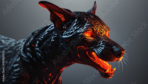 Amber Leopard Xenomorph Doberman photo