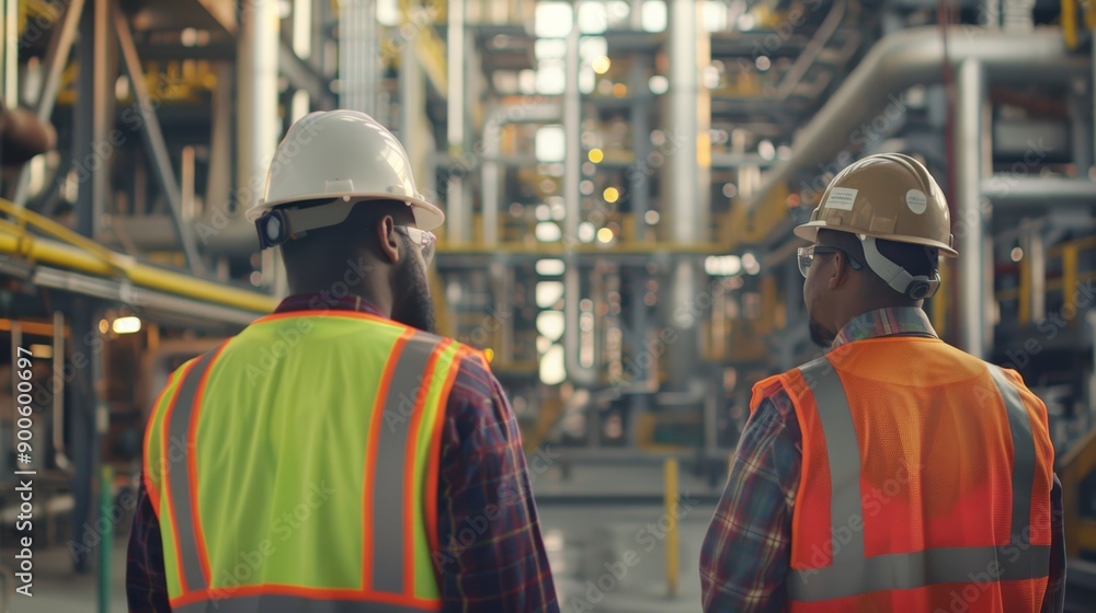 Engineers and factory managers wearing safety helmet inspect the machines in the production. inspector opened the machine to test the system to meet the standard. machine, maintenance Engineers and factory managers wearing safety helmet inspect the machines in the production. inspector opened the machine to test the system to meet the standard. machine, maintenance