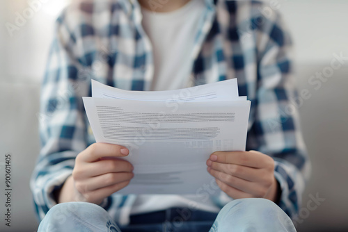 Student loan problem concept, student stressed and worried about their expenses and student loan debts