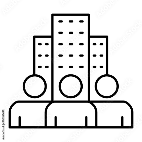 Community icon. outline icon