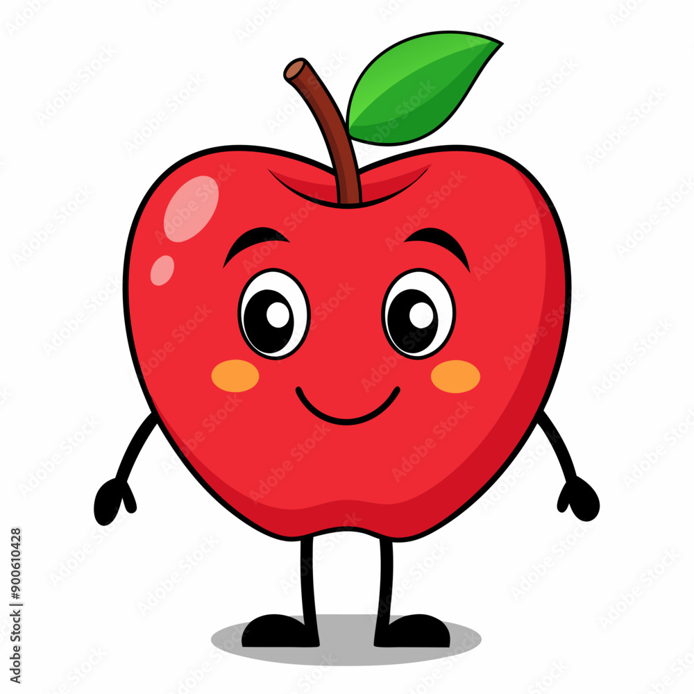 Red apple isolated on white, Red apple vector illustration, apple cartoon vector art, apple silhouette, apple vector icon Red apple isolated on white, Red apple vector illustration, apple cartoon vector art, apple silhouette, apple vector icon