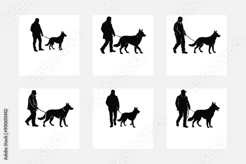 Printbrador retriever dog silhouette design