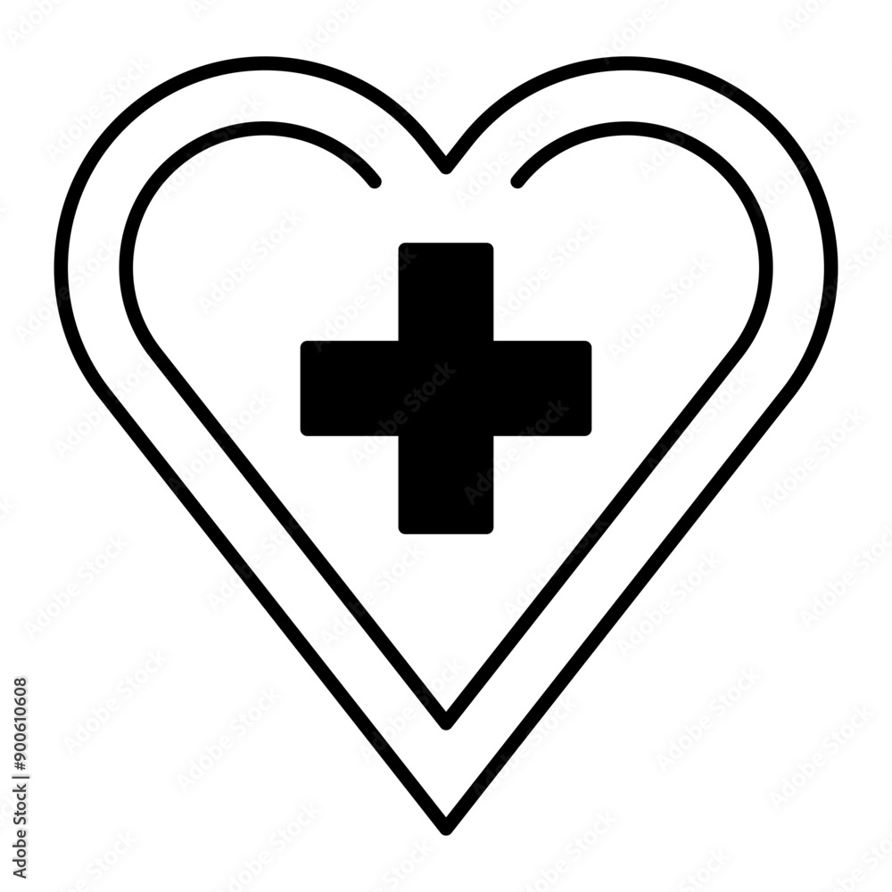 healthcare icon. black fill icon healthcare icon. black fill icon