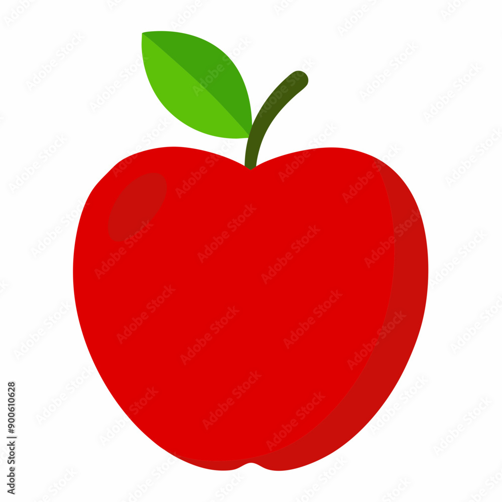 Red apple isolated on white, Red apple vector illustration, apple cartoon vector art, apple silhouette, apple vector icon Red apple isolated on white, Red apple vector illustration, apple cartoon vector art, apple silhouette, apple vector icon