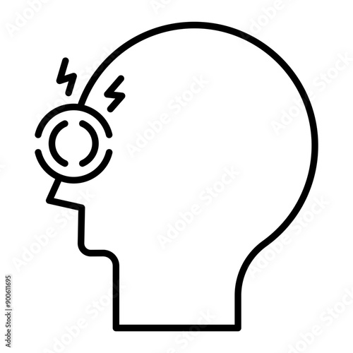Congestion icon. outline icon