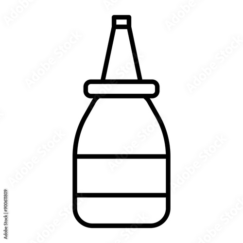 Nasal icon. outline icon