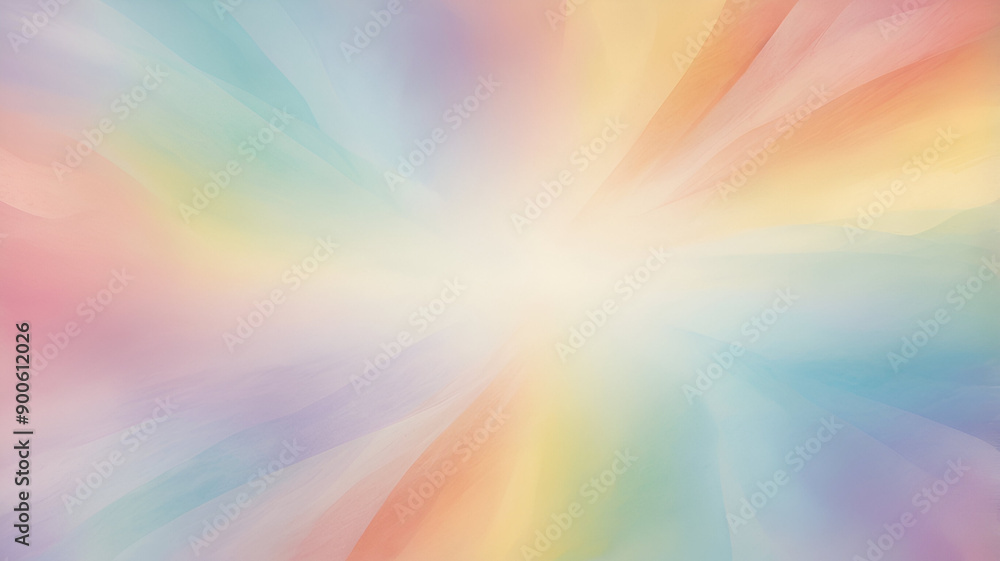 Abstract rainbow with a blurred colorful background in soft pastel colors generated by AI
Abstract rainbow with a blurred colorful background in soft pastel colors generated by AI