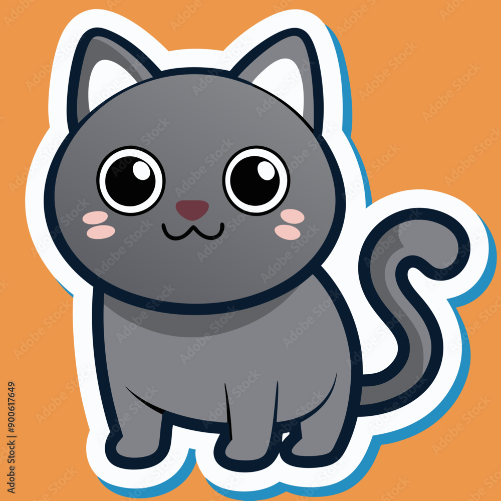 Cartoon cat, cat vector illustration, cats cartoon vector art, pet silhouette, animal vector icon Cartoon cat, cat vector illustration, cats cartoon vector art, pet silhouette, animal vector icon