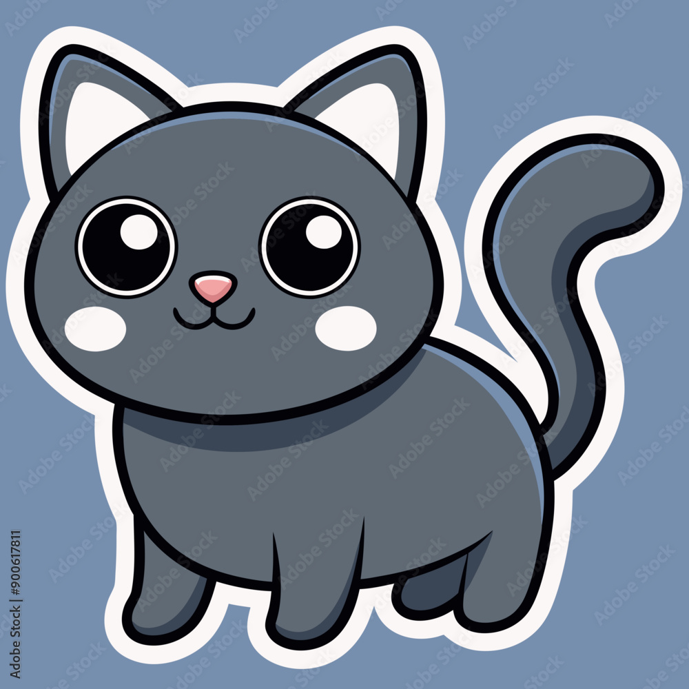 Cartoon cat, cat vector illustration, cats cartoon vector art, pet silhouette, animal vector icon Cartoon cat, cat vector illustration, cats cartoon vector art, pet silhouette, animal vector icon