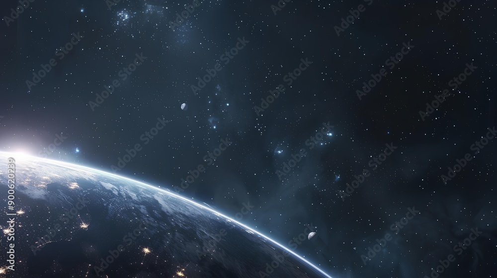 Obraz premium Outer Space Vista s Develop a collection of digital