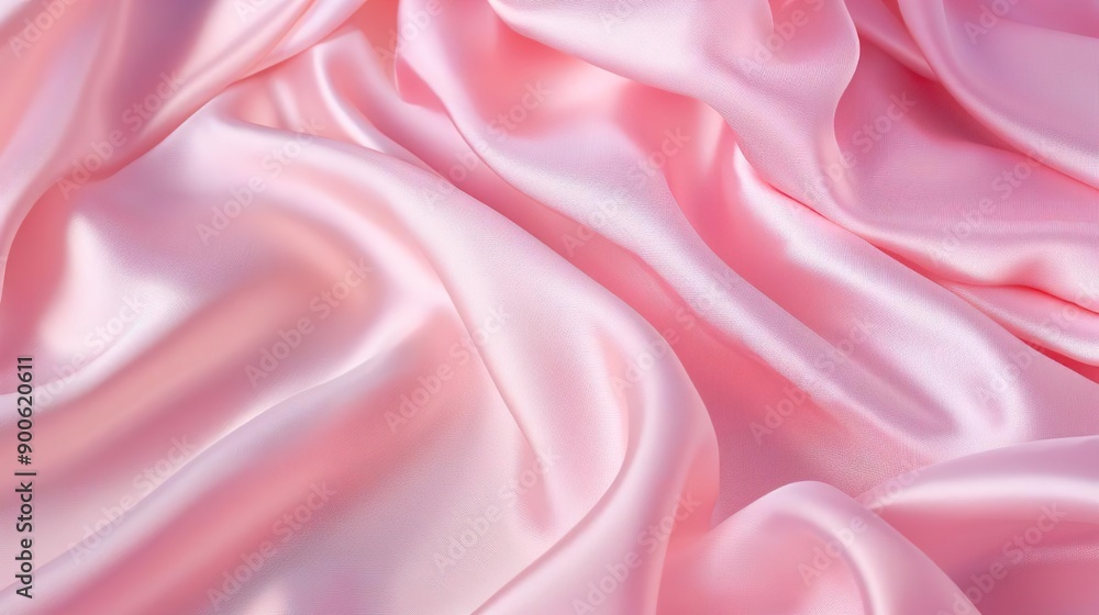 Obraz premium Light pink silk, wallpaper, silk texture