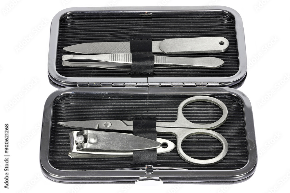 manicure set isolated on white background manicure set isolated on white background