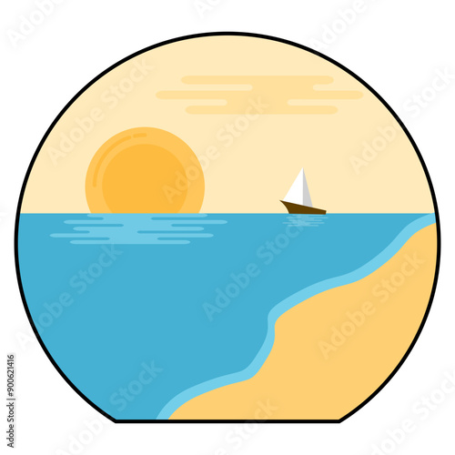 sailing boat on the sea