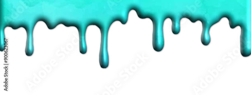 Gocciolamento colore celeste. Trama di flusso liquido multicolore. Disegno a tempera fluida. Bordo fuso con colori realistici. Effetto onda cadente con flusso di ghiaccio.	