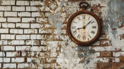 old clock on the room 