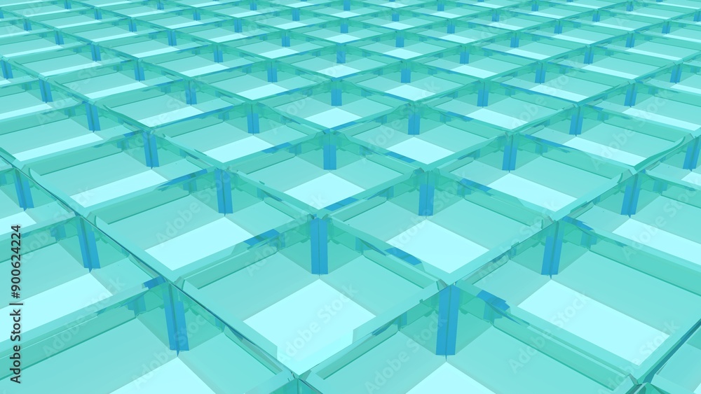 Light blue geometric pattern with a layered 3D effect. Light blue geometric pattern with a layered 3D effect.