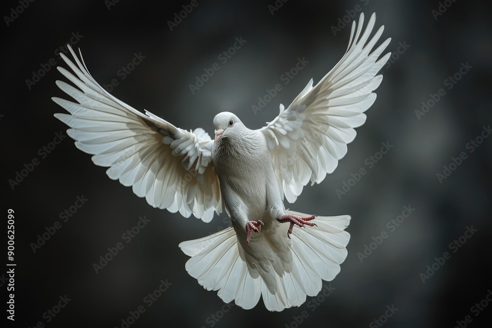 white dove flying, black solid clean background white dove flying, black solid clean background