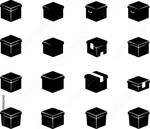 Silhouette Box Set Various Box Shapes Collection