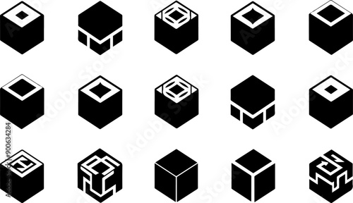 Silhouette Box Set Various Box Shapes Collection
