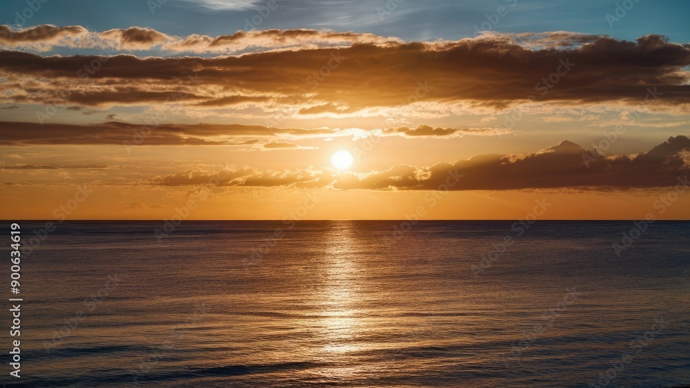 Obraz premium Maritime Sunset Landscape