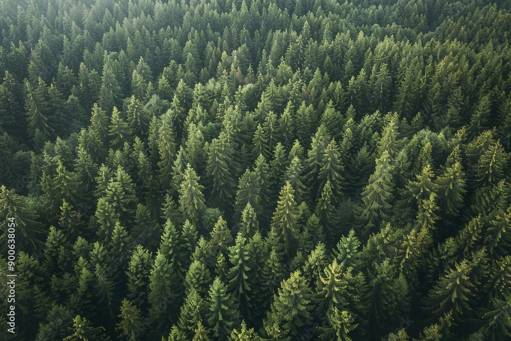 ai generative dense forest trees aerial view ai generative dense forest trees aerial view