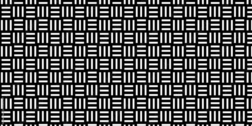 Overlapping Pattern Minimal diamond geometric waves backdrop abstract wave line. black seamless tile stripe overlap creative retro square line backdrop pattern white background.
Overlapping Pattern Minimal diamond geometric waves backdrop abstract wave line. black seamless tile stripe overlap creative retro square line backdrop pattern white background.