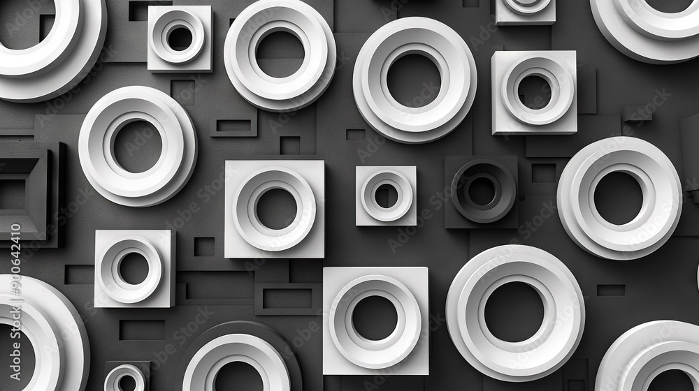 Toilet seats in black and white photo with black and white tiles on walls Toilet seats in black and white photo with black and white tiles on walls