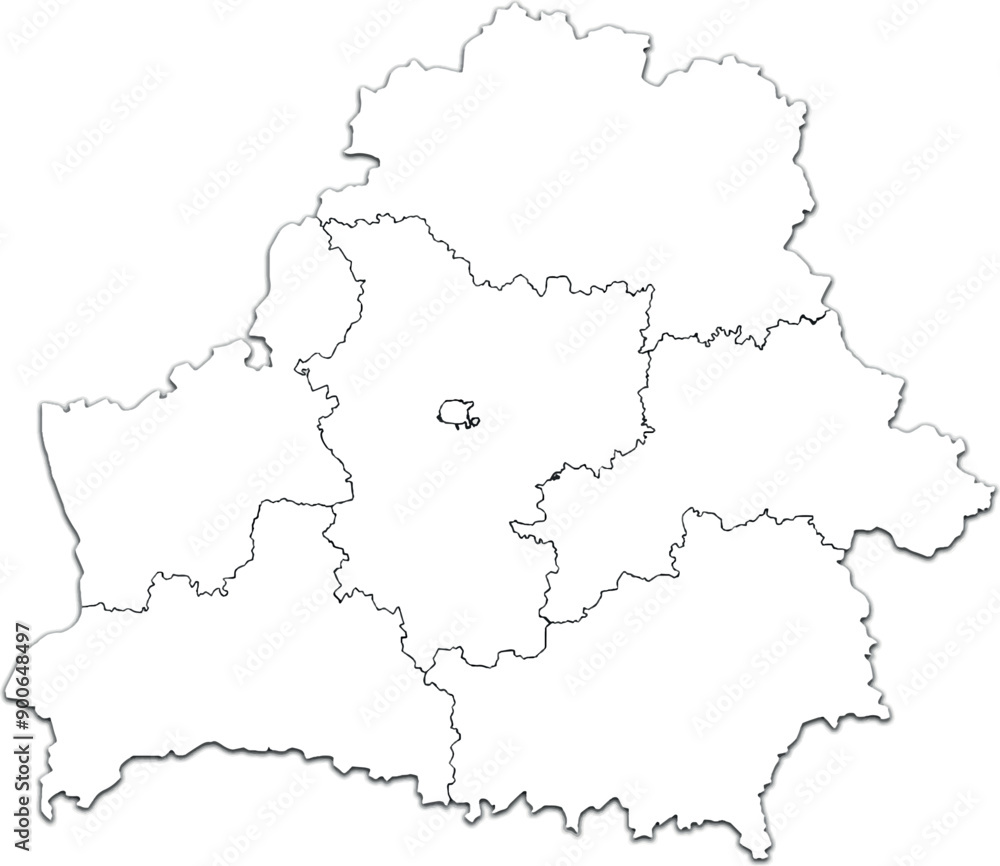 BELARUS MAP WITH ITS REGIONS AND POLITICAL ADMINISTRATIVE DIVISIONS BELARUS MAP WITH ITS REGIONS AND POLITICAL ADMINISTRATIVE DIVISIONS