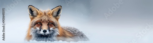 A photorealistic image of a majestic red fox in its natural habitat with a caption reading "Vaccinate Your Pets to Protect Wildlife from Rabies."