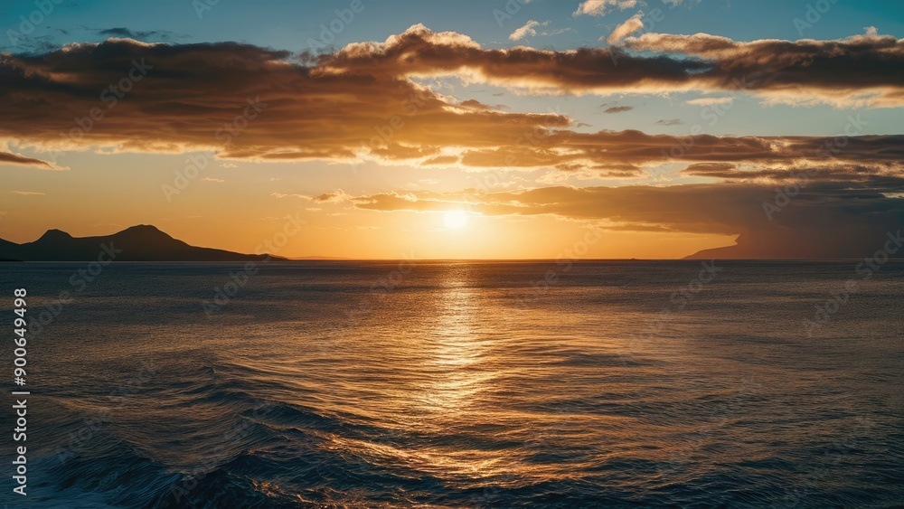 Obraz premium Tranquil Ocean Horizon