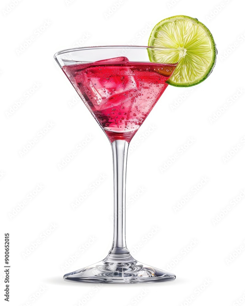 A vibrant cocktail served in a stylish glass, garnished with a lime slice, perfect for any celebration or gathering. A vibrant cocktail served in a stylish glass, garnished with a lime slice, perfect for any celebration or gathering.