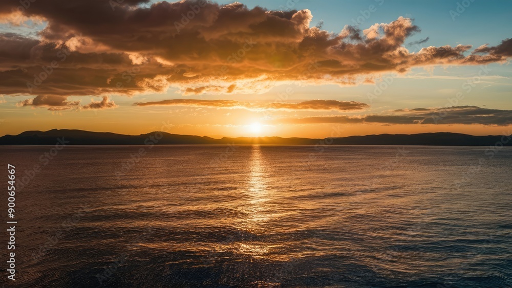 Sunrise Over Ocean Horizon Sunrise Over Ocean Horizon