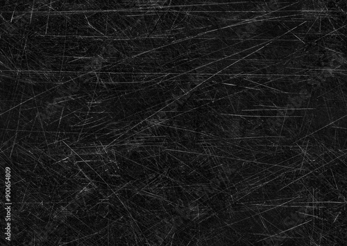 Seamless Black scratched vintage pattern background