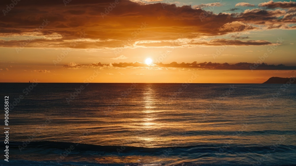 Fototapeta premium Tranquil Water Ripples at Dusk/Dawn