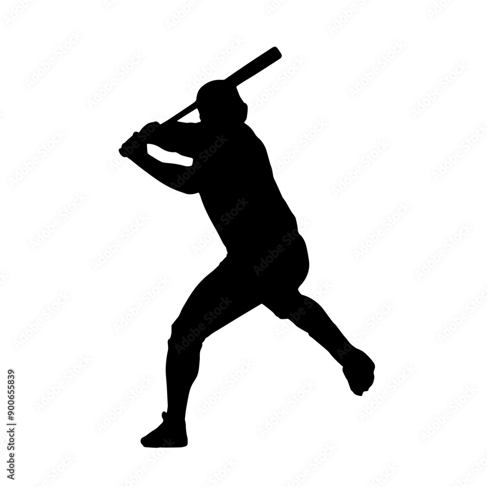 baseball action sports logo silhouette baseball action sports logo silhouette