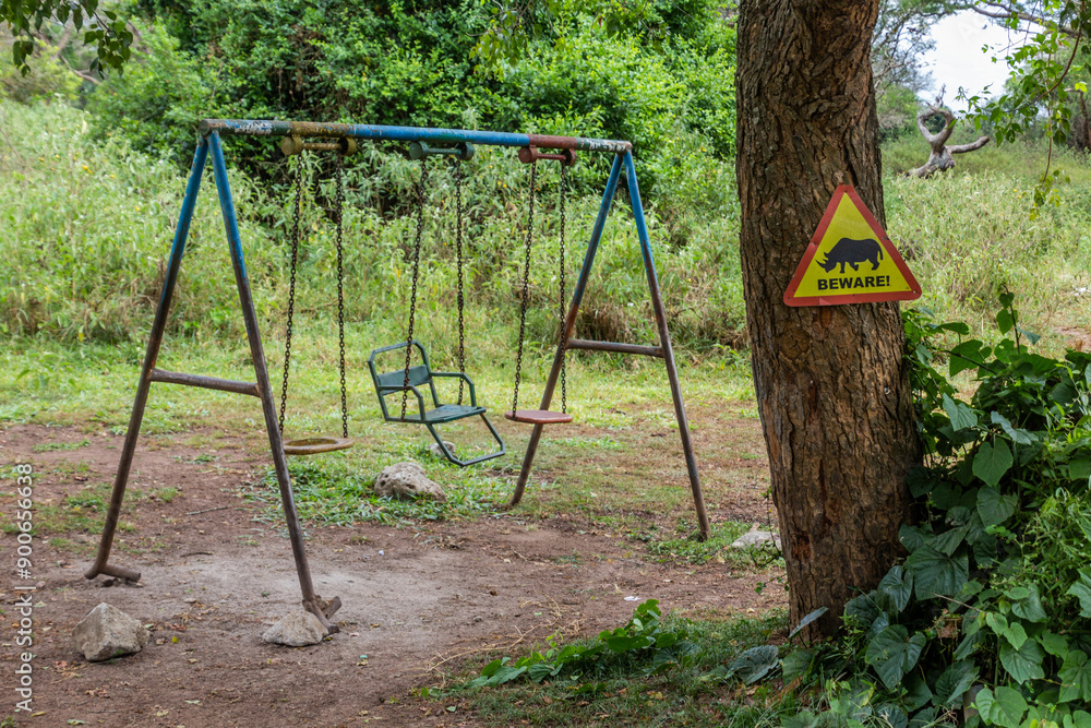 Children's playground in Ziwa Rhino Sanctuary, Uganda Children's playground in Ziwa Rhino Sanctuary, Uganda